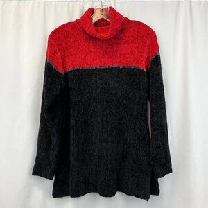 Honors Womens Multicolor Long Sleeve Turtleneck Pullover Sweater Size Small